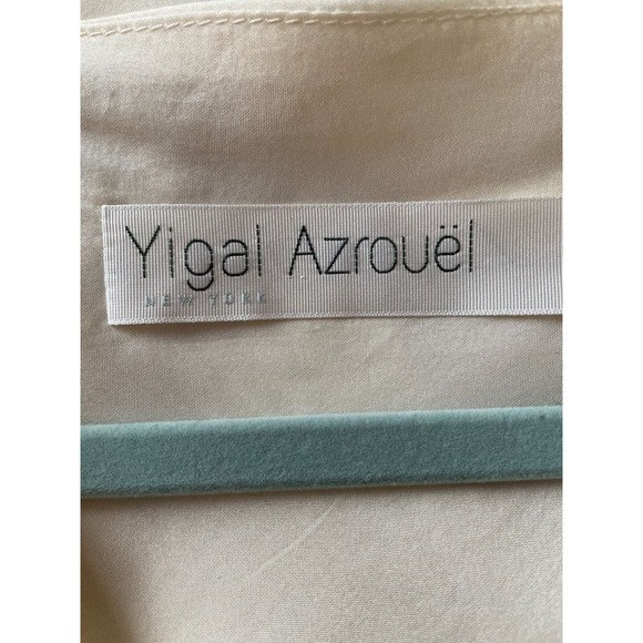 NWOT YIGAL AZROUEL Cream and Beige Silk Tunic SZ 2 (M) - Picture 5 of 5